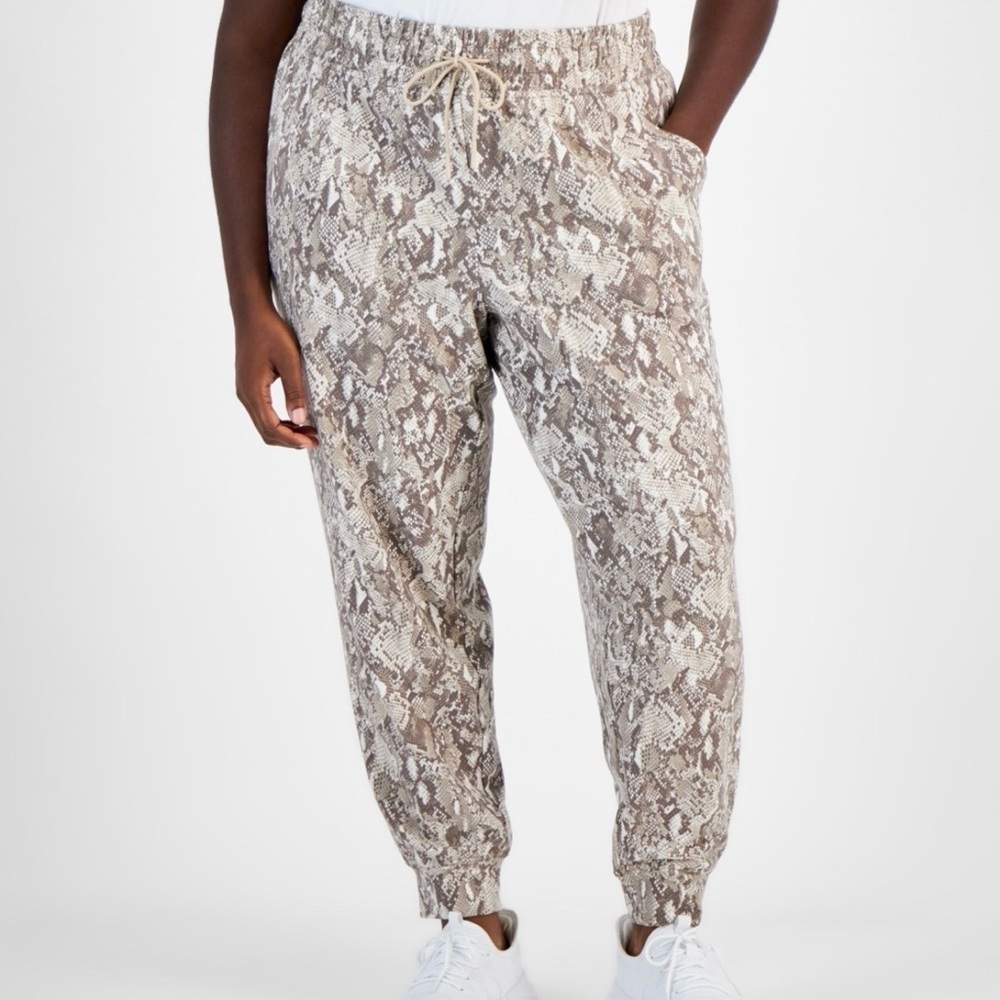 Snake Print Jogger Pants